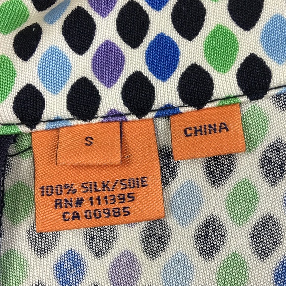 Tory Burch Womens Multicolor 100% Silk Sleeveless Jewel Sheath Mini Dress Size S - Picture 10 of 11